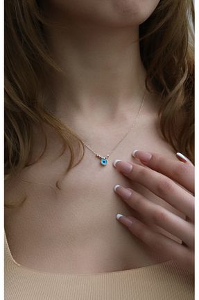 گردنبند طلا طلائی زنانه 14 عیار Kuyumcum - کد 864945305