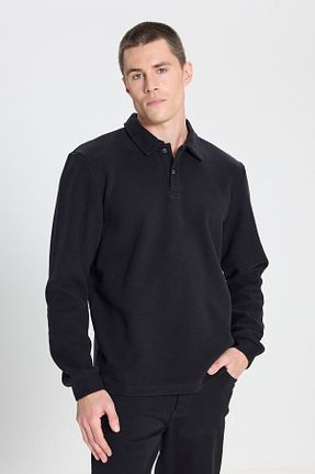 سوئیشرت مشکی مردانه ساده Wrangler - کد 864892935
