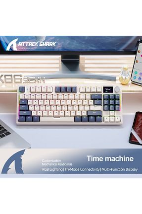 کیبورد گیمر سفید Attack Shark - کد 815377910