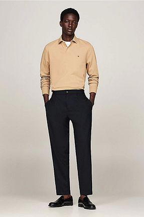 سوئیشرت خاکی مردانه نقش دار / کار شده Tommy Hilfiger - کد 864921226
