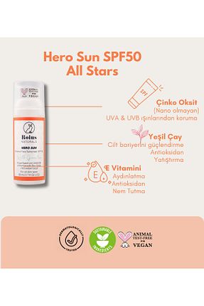 کرم ضد آفتاب صورت SPF 50 + Roius Naturals - کد 126425344