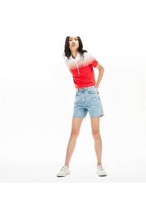 شلوارک و برمودا سرمه ای زنانه رگولار Lacoste - کد 286287869