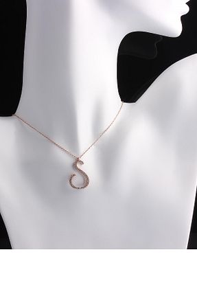 گردنبند نقره صورتی زنانه 925 عیار Omar - کد 166787521