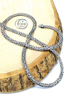گردنبند نقره مردانه 925 عیار Omar - کد 777716614