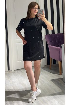 لباس مشکی زنانه بافتنی VOSEM BUTİK - کد 864954187