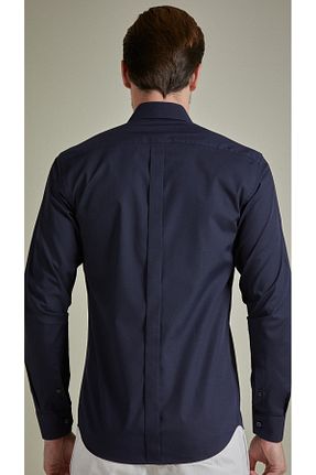 پیراهن سرمه ای مردانه اسلیم فیت BENEZZO - کد 850036772
