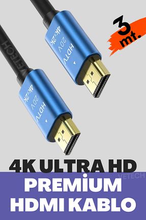 کابل HDMI مشکی Vetech - کد 864961776