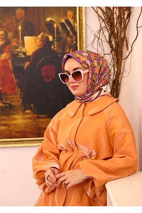 روسری نباتی İpek Tivil SİLKHOMEE - کد 854853523