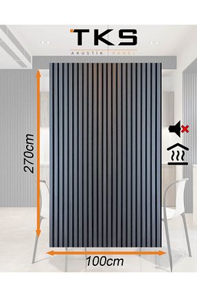 محصول دکوراسیون دیوار طوسی چوب TKS Kapı - کد 864971433