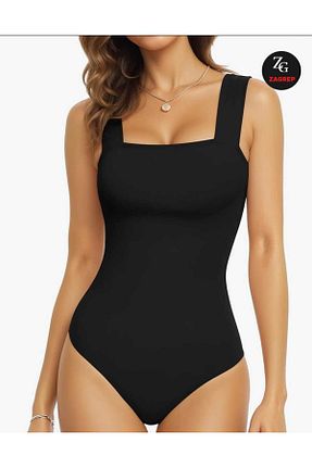 بادی مشکی زنانه یقه مربعی Zagrep - کد 864980366