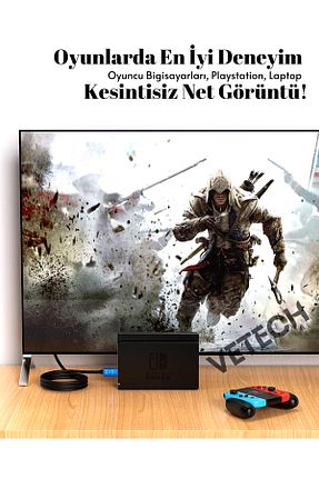 کابل HDMI مشکی Vetech - کد 865011008