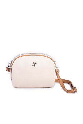 کیف دوشی بژ زنانه چرم مصنوعی Nas Bag - کد 839870848