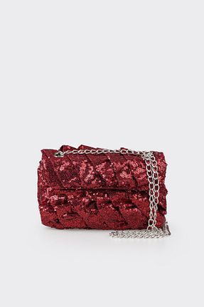 کیف دوشی زرشکی زنانه Elle - کد 786921843