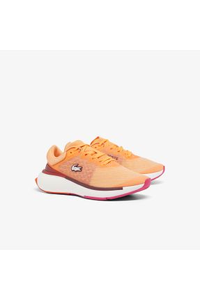 کفش اسنیکر نارنجی زنانه بند دار Lacoste - کد 849697210
