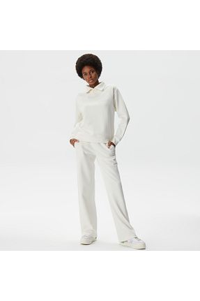 شلوار کرمگن سفید زنانه پنبه پلی استر Lacoste - کد 769562543