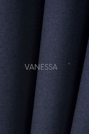 پرده زمینه سرمه ای پلی استر VANESSA PERDE - کد 864989317