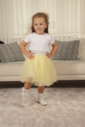 دامن زرد بچه گانه پنبه پلی استر neocotton - کد 865008757