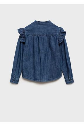 پیراهن آبی بچه گانه رگولار MANGO Kids - کد 865041022