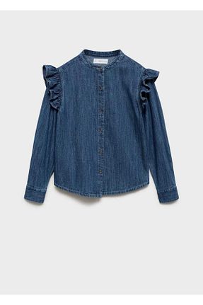 پیراهن آبی بچه گانه رگولار MANGO Kids - کد 865041022