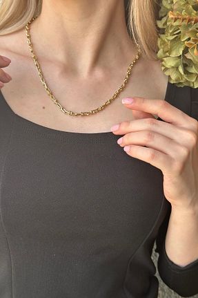 گردنبند طلا طلائی زنانه 14 عیار ZÜMRÜT SARRAF - کد 744116786