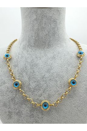 گردنبند استیل ( فولاد ) طلائی زنانه استیل ضد زنگ Inure Jewelry - کد 758926231