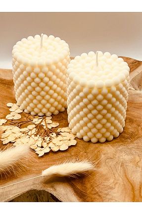 شمع سفید Vanilya homeartplus - کد 865064404