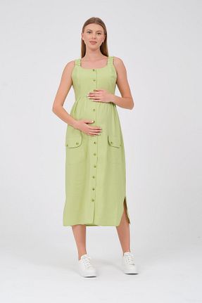 لباس بارداری سبز زنانه بافتنی BUSA - کد 838695864