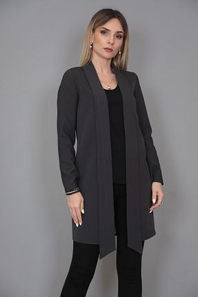 کت طوسی زنانه Blazer ÖNDER ÖZSOY - کد 737012120