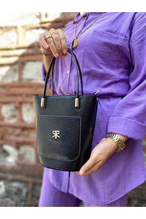 کیف دوشی بنفش زنانه چرم مصنوعی H&D COLLECTİON - کد 865084013