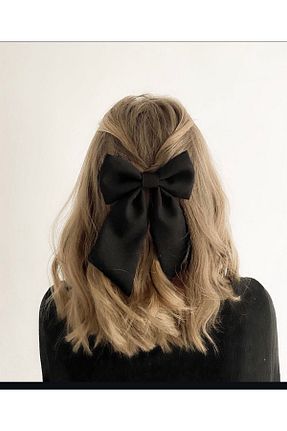 گیره سر مشکی زنانه ساتن LO ADORO - کد 865087740