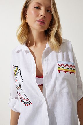 پیراهن نباتی زنانه اورسایز Lovelyİstanbul - کد 865087741