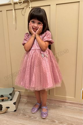 لباس صورتی بچه گانه بافتنی penu baby kids - کد 865133202