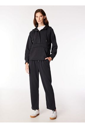 سوئیشرت مشکی زنانه ساده FABRIKA COMFORT - کد 865100532