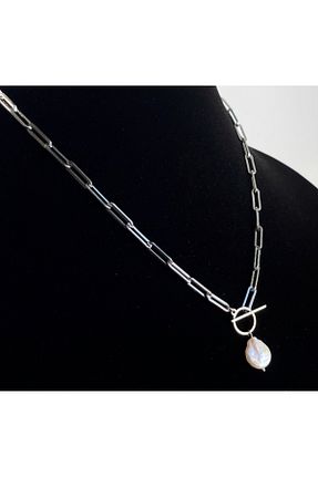 گردنبند مروارید طوسی dalya - کد 865101260