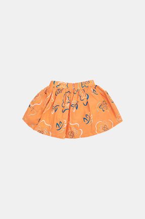 دامن نارنجی بچه گانه پارچه GB Baby - کد 653397051