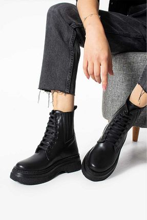 بوت / نیم بوت مشکی زنانه چرم مصنوعی Zoom Women Style - کد 865157836
