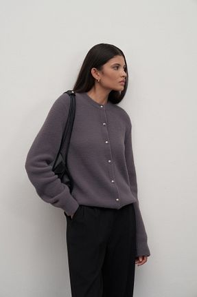 پلیور طوسی زنانه ساده mathilda store - کد 862116366