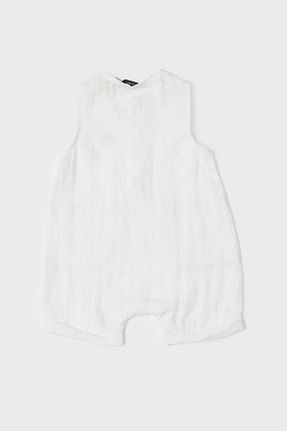 سرهمی سفید بچه گانه بدون آستین GB Baby - کد 828913489
