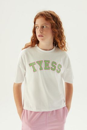 تیشرت سفید بچه گانه رگولار Tyess - کد 803524638