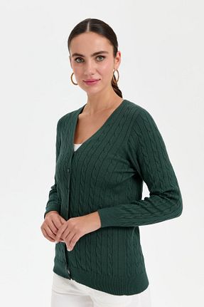 رویه سبز زنانه مخلوط ویسکون Desen Triko - کد 851235418