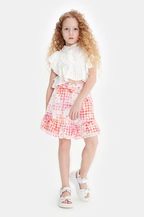 بلوز سفید بچه گانه ساده Tyess - کد 666057601