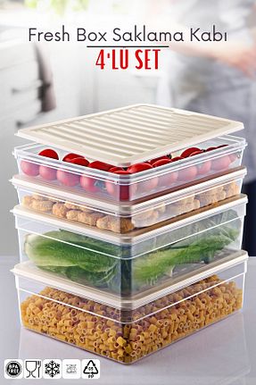 ظرف نگهداری بژ پلاستیک Nandy Home - کد 864758665