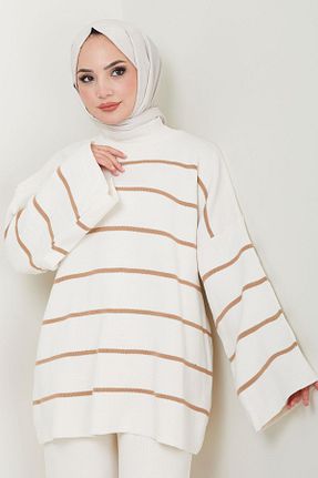 ست بالاتنه و پائین تنه حجاب سفید زنانه رگولار hafsamina - کد 865162764