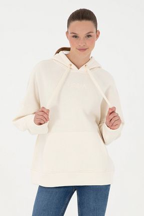 سوئیشرت بژ زنانه ساده U.S. Polo Assn. - کد 865161101
