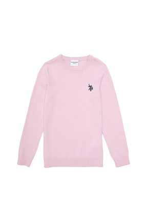 پلیور صورتی بچه گانه ساده U.S. Polo Assn. - کد 865181401