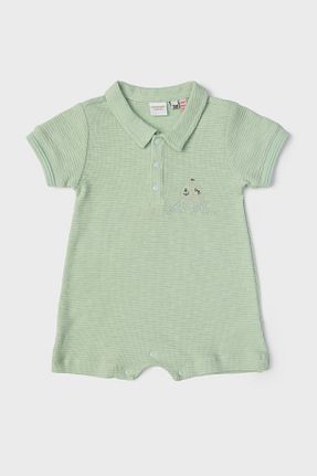 سرهمی سبز بچه گانه آستین کوتاه Layette - کد 807252703