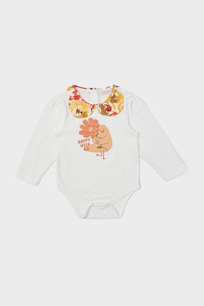 بادی و سرهمی نوزادی نباتی بچه گانه پنبه ای GB Baby - کد 782071827