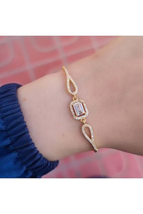 دستبند نقره طلائی زنانه 925 عیار Güler Yüzlü Silver - کد 756878882