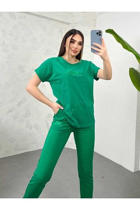 ست گرمکن سبز زنانه پاچه کش دار Koza Butik - کد 865176122