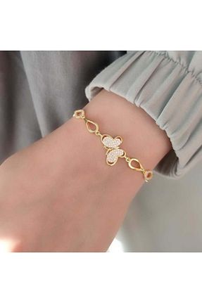دستبند نقره طلائی زنانه 925 عیار Güler Yüzlü Silver - کد 143347251